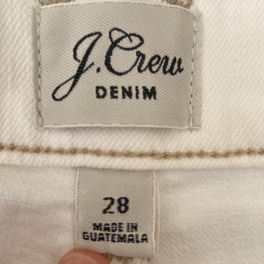 J. Crew Slim Wide-Leg with Contrasting Stitch Button Front Jeans - Picture 5 of 12